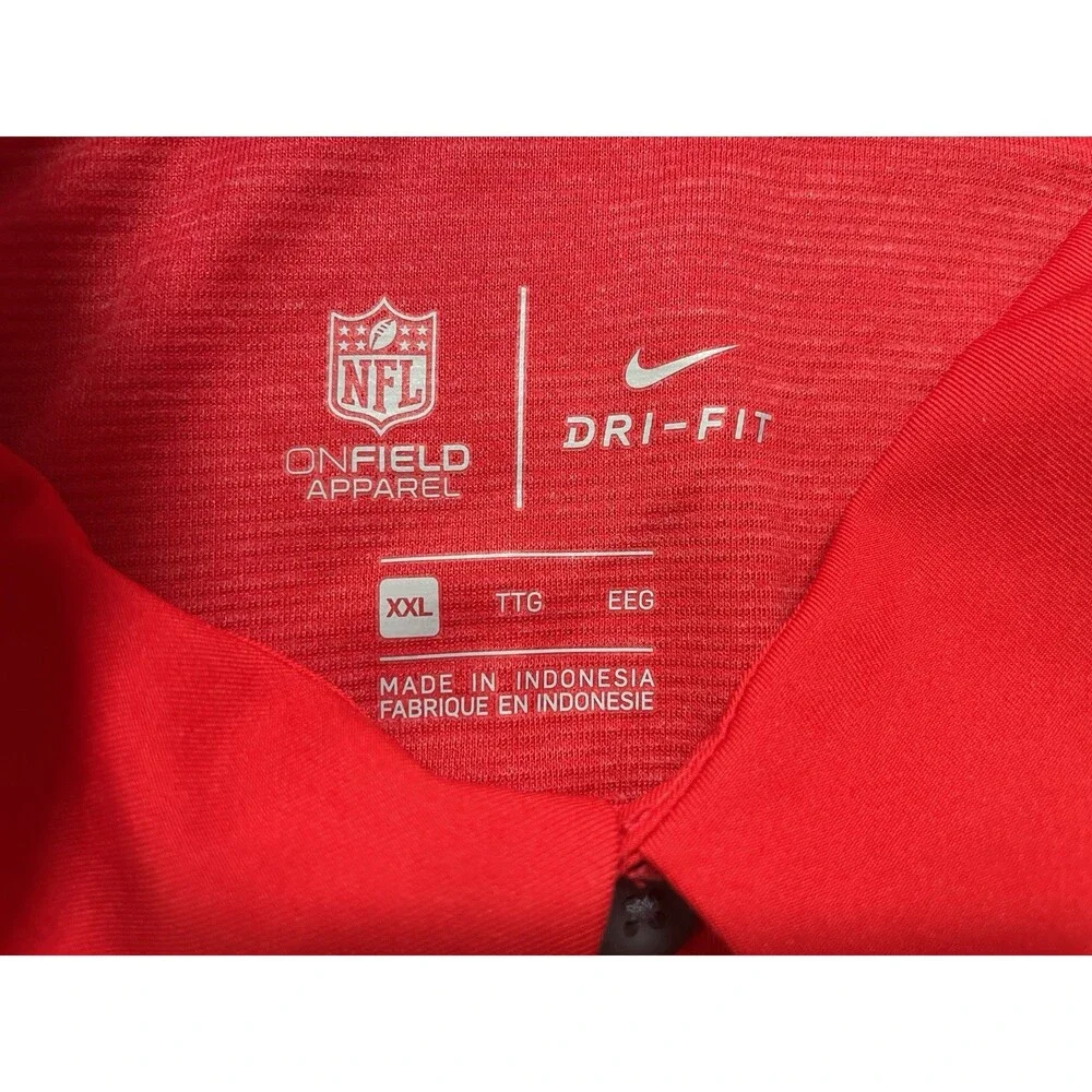 Nike On Field Pro Bowl Polo Shirt Mens Sz 2XL Red DH1941-657